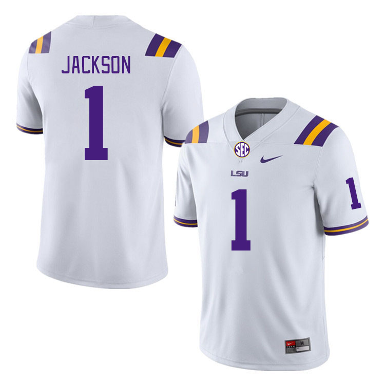 LSU Tigers #1 Donte Jackson College Football Jerseys Stitched Sale-White